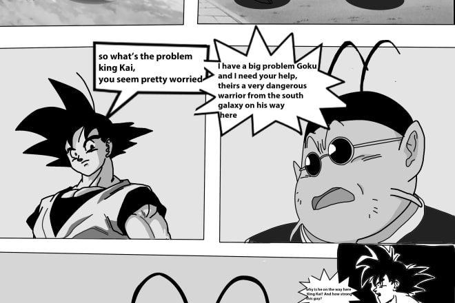 I will draw manga for your amazing script