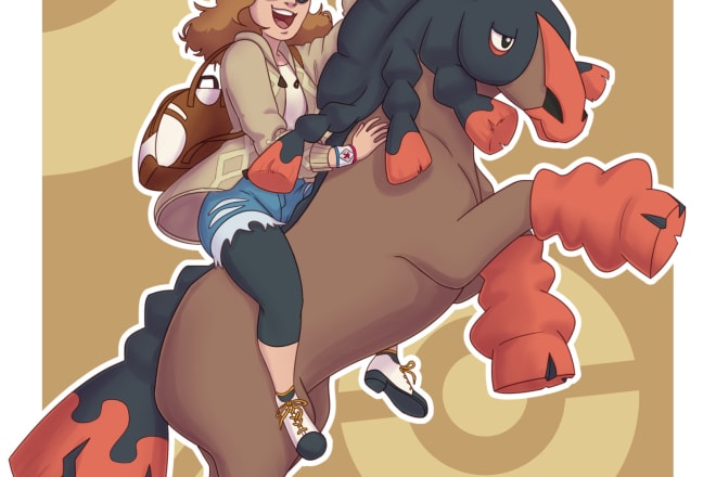 I will draw you as a pokemon trainer