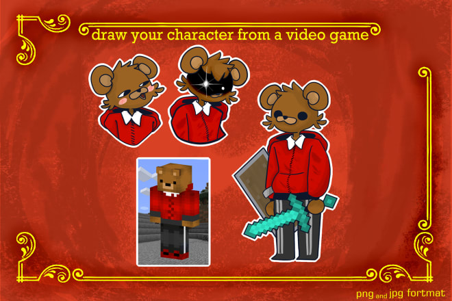 I will draw your character from a video game