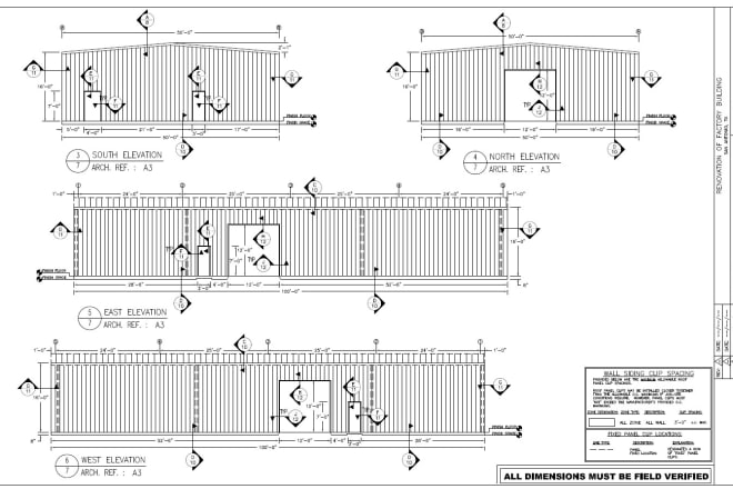I will draw your metal roof and wall drawing