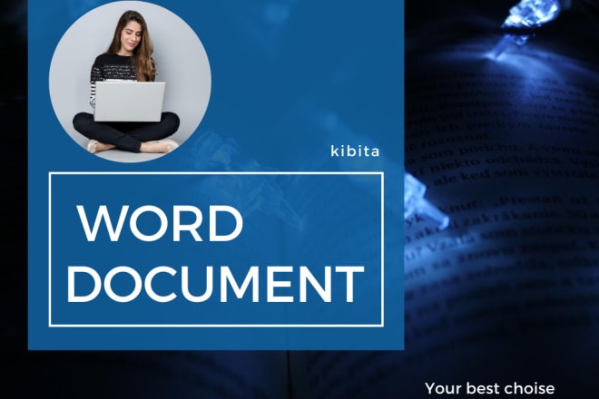 I will edit, format and design your microsoft word document