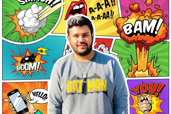 I will edit your pic on a comic strip
