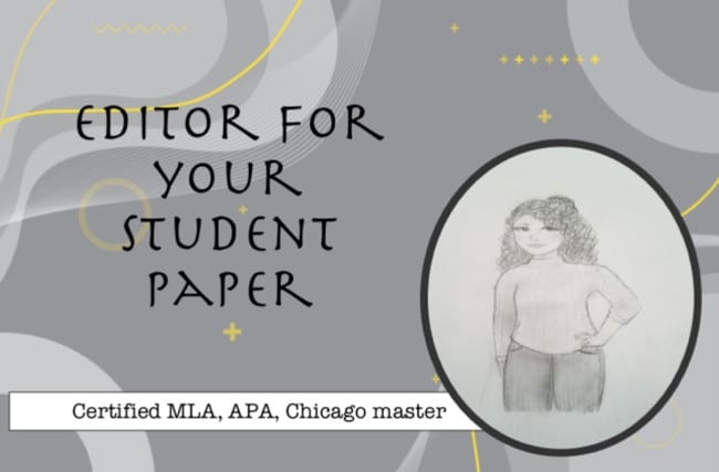I will edit your student paper
