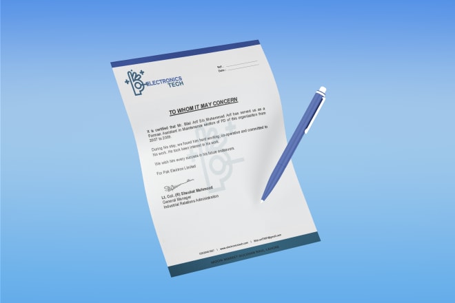 I will editable letterhead in ms word, ai, PSD