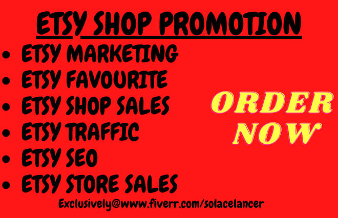 I will etsy promotion etsy etsy shop etsy marketing etsy traffic etsy seo