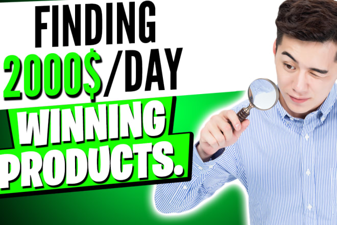 I will find winning product for your ecommerce