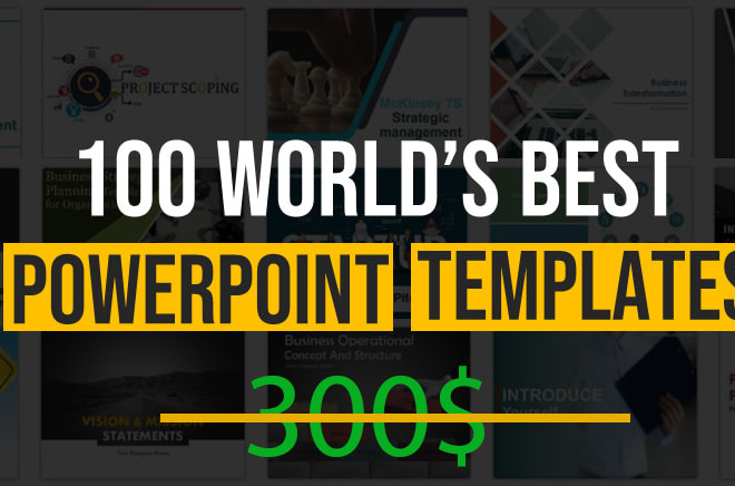 I will give 30k slides professional powerpoint templates editable