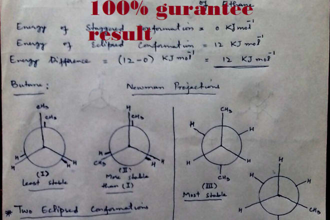 I will help you in chemistry assignments and quiz