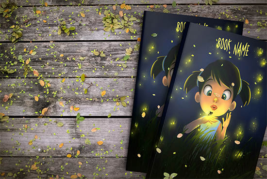 I will illustrate children book cover design