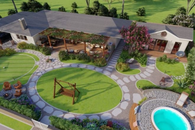 I will make 3d your landscape project