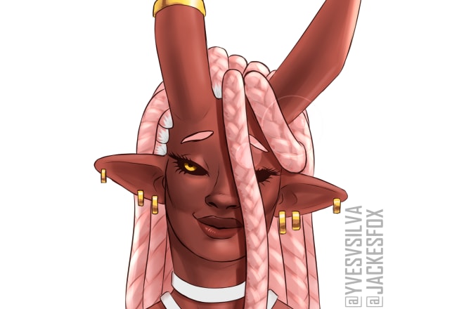 I will make a bust illustration of your character