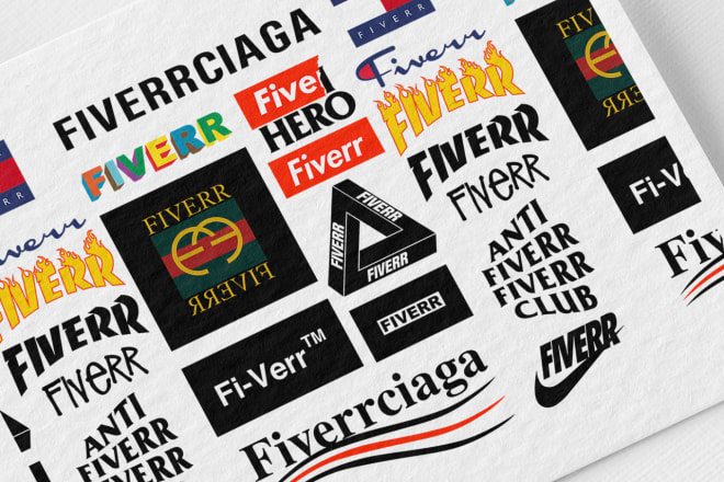 I will make a similar logo of famous supreme or streetwear brand