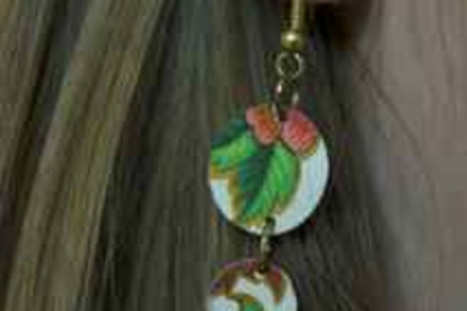 I will make earrings out of vintage tin