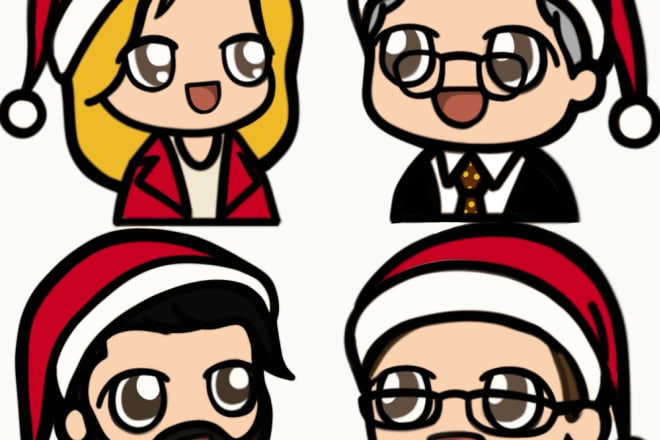 I will make eyecatching cartoon design for merch or brand