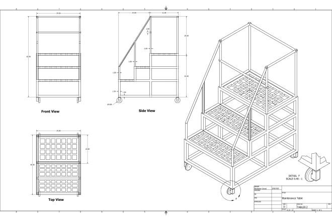 I will make industry standard 2d, 3d cad drawing in autocad, solidworks