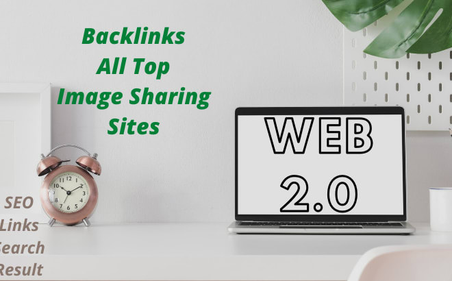 I will make manual SEO backlinks on image sharing sites