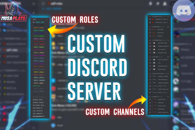 I will make you a professioneel custom discord server