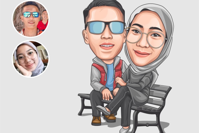 I will make your photo into a caricature