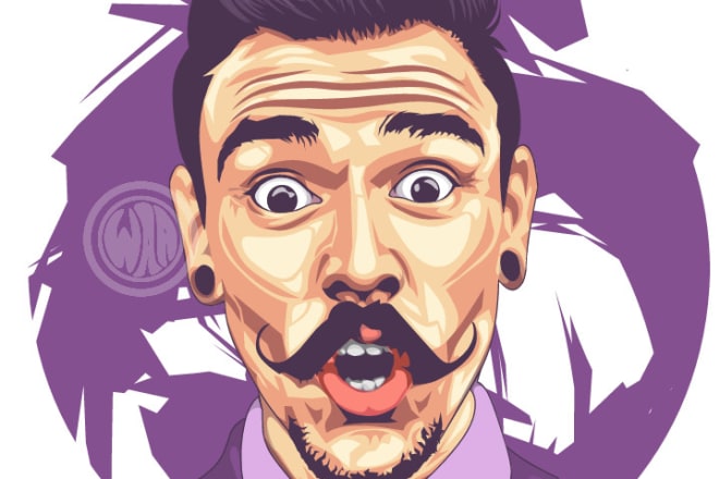 I will make your photo into cool vector cartoon for profile picture