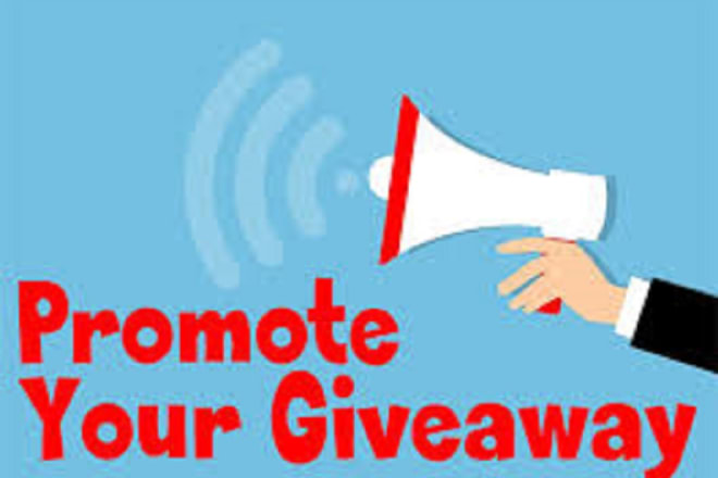 I will manually promote your giveaway, sweepstakes or contest