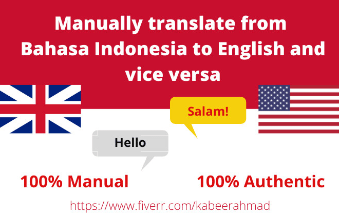 I will manually translate bahasa indonesia to english
