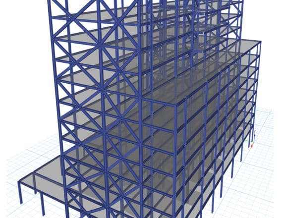 I will modelling, analysis and design of steel structure using etabs