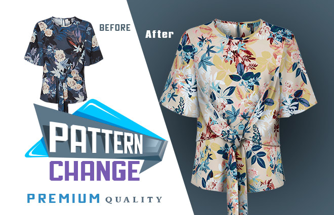 I will perfect pattern add and color change for your clothing editing realistically