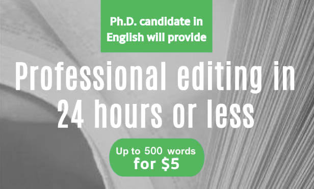 I will professionally proof and edit 500 words