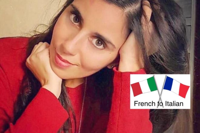 I will professionally translate from french to italian