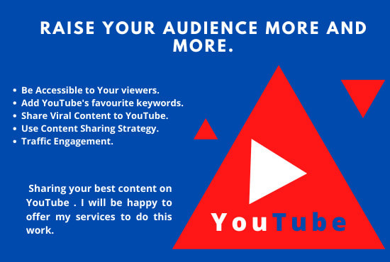 I will promote your youtube channel, SEO youtub content and add viral keywords