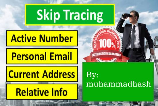 I will provide real estate skip tracing and property search service