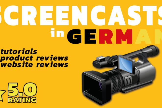 I will record HQ screencasts or learn video of any topic, in german