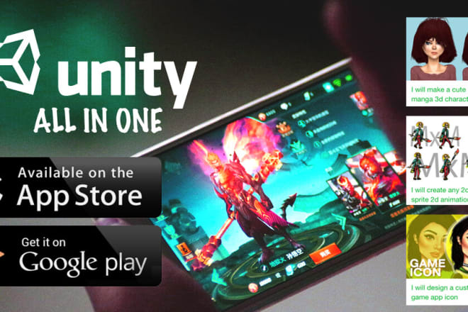I will reskin 2d 3d unity android ios game with admob ads