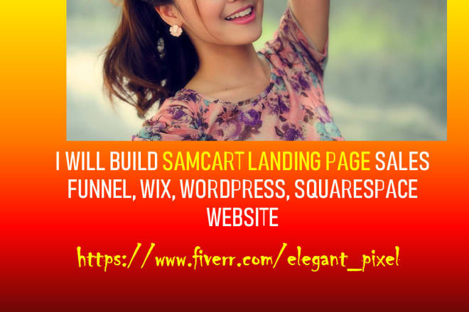 I will sales funnel samcart, clickfunnels, unbounce, pagefly landing page