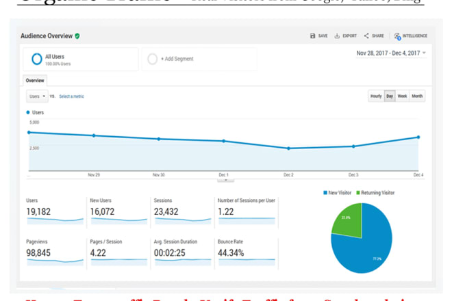 I will set campaign organic traffic google analytics verified