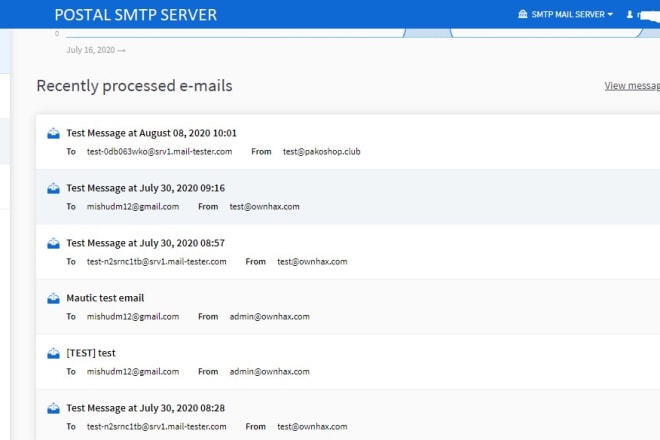 I will setup unlimited postal smtp server and connect mautic for cold email marketing