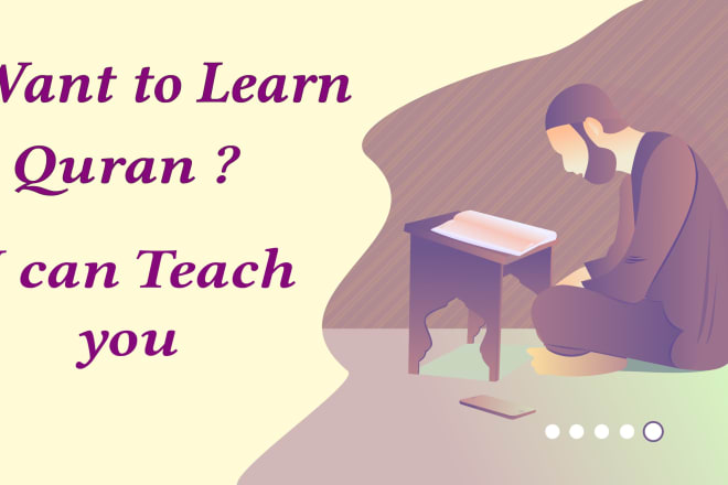 I will teach you holy quran online with tajweed and hadar qirat
