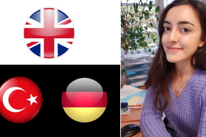 I will translate english to native german and turkish