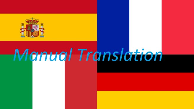 I will translate manually to english french german spanish italian