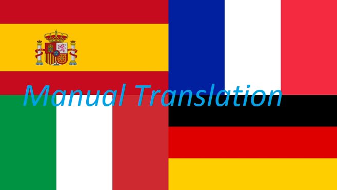 I will translate manually to english french german spanish italian