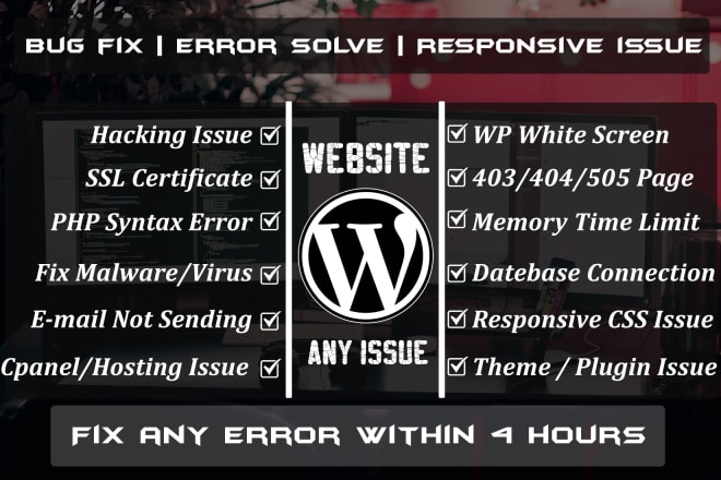 I will troubleshoot your wordpress website