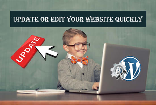 I will update or edit wordpress website quickly