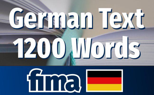 I will write 1200 word german text for blog shop or website