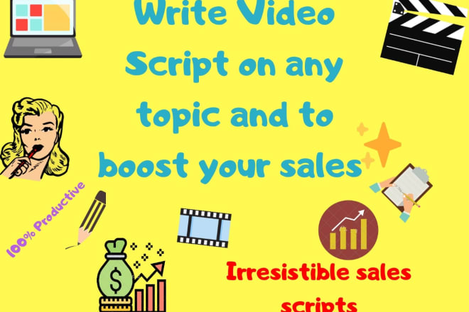 I will write a captivating sales video script that makes sales