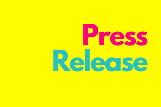 I will write a press release