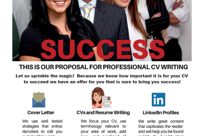 I will write a professional curriculum vitae