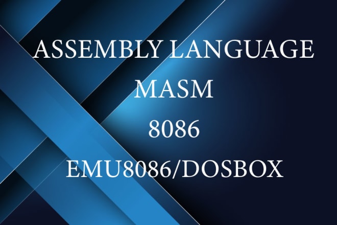 I will write code in assembly language