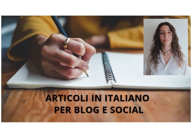 I will write italian articles about travels