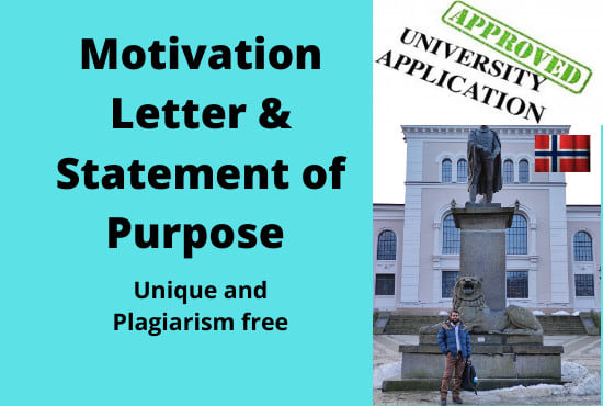 I will write motivation letter or sop for admission or scholarship