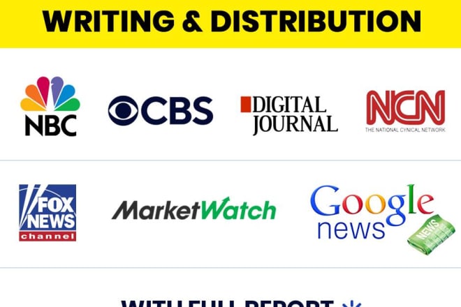 I will write SEO press release and premium distribution on top news sites